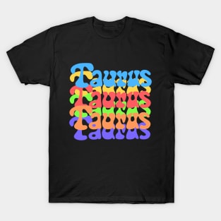 Rainbow Popart Taurus T-Shirt